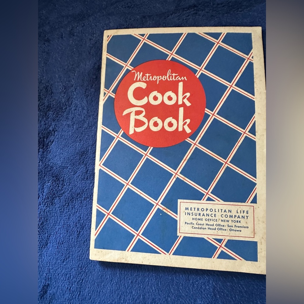 Vintage! Rare find- Metropolitan Cookbook.